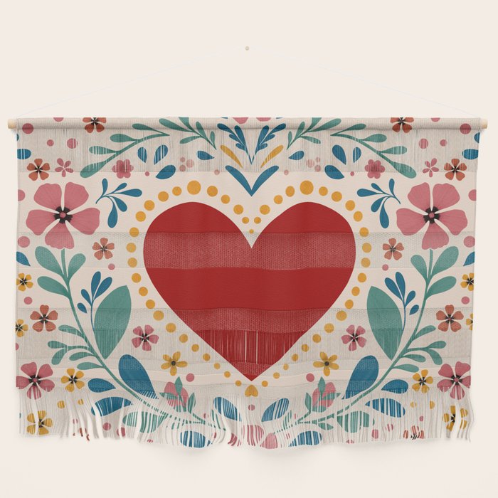 Folkloric heart Wall Hanging Gallery Image 1