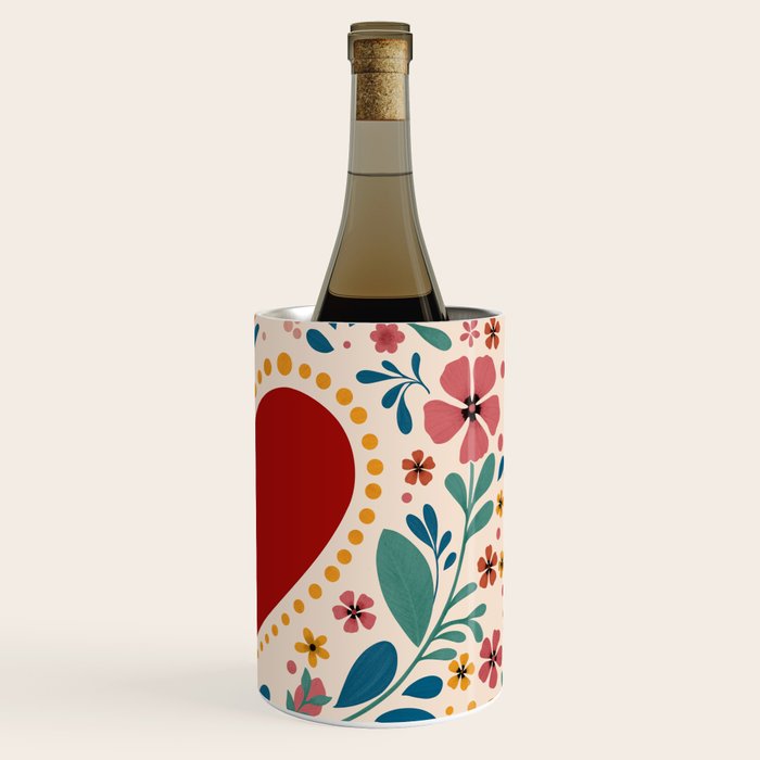 Folkloric heart Wine Chiller Gallery Image 3