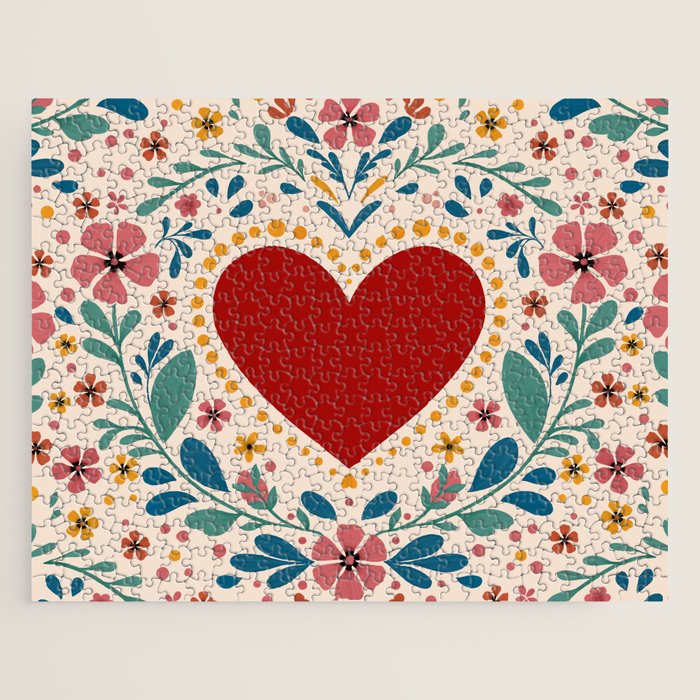 Folkloric heart Jigsaw Puzzle Gallery Image 1