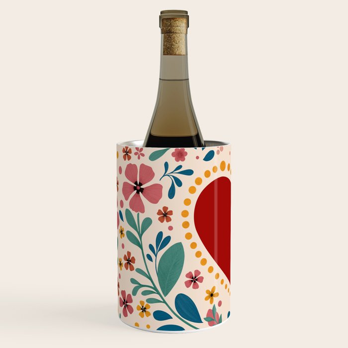 Folkloric heart Wine Chiller Gallery Image 2