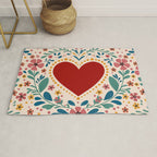 Folkloric heart Rug Gallery Image 1