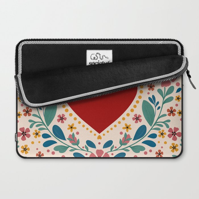 Folkloric heart Laptop Sleeve Gallery Image 2