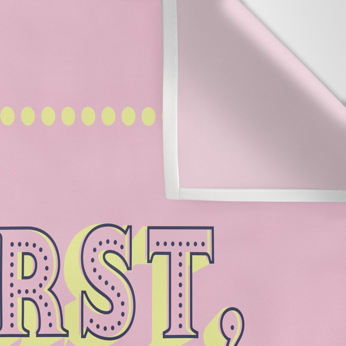 Pastel Pink Party Cocktails Wall Tapestry Gallery Image 3