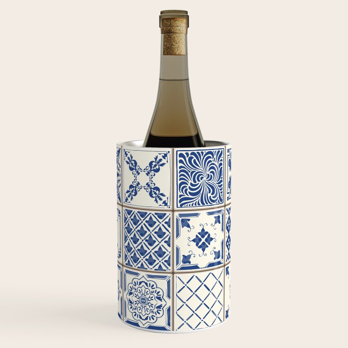 Blue Ceramic Tiles Wine Chiller Gallery Image 1
