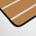 Minimal Line Curvature XCIII Bright 70s Orange Mid Century Modern Arch Abstract Desk Mat Gallery Image 4