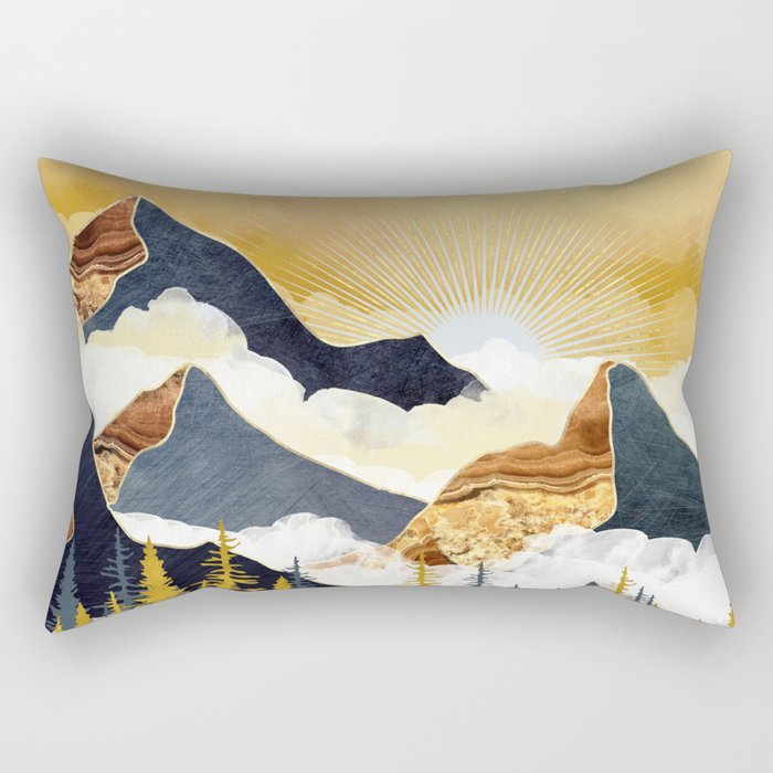 Misty Peaks Rectangular Pillow Gallery Image 2
