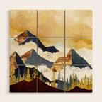 Misty Peaks Wood Wall Art Gallery Image 1