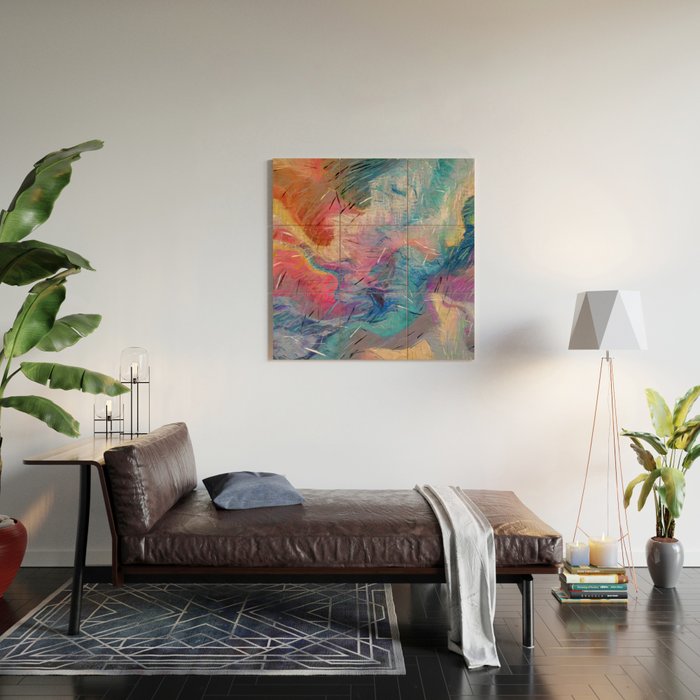 Soul-Driven Abstraction Wood Wall Art Gallery Image 2