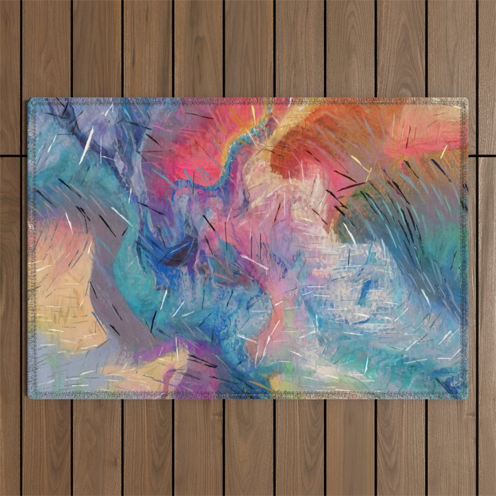 Soul-Driven Abstraction Outdoor Rug Gallery Image 1