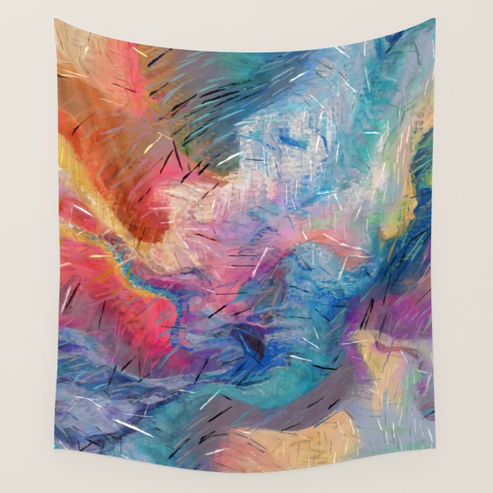 Soul-Driven Abstraction Wall Tapestry Gallery Image 1