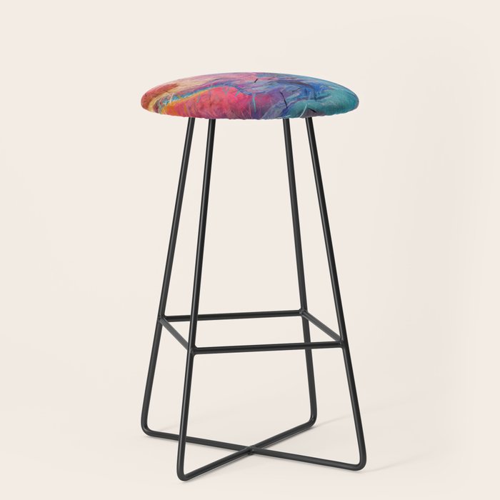 Soul-Driven Abstraction Stool Gallery Image 1