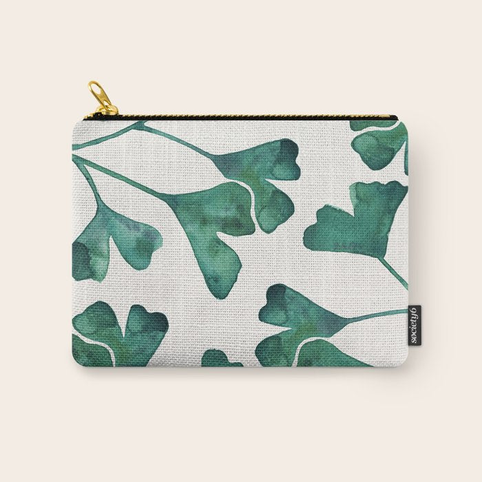 Ginkgo Biloba - Teal Carry All Pouch Gallery Image 1