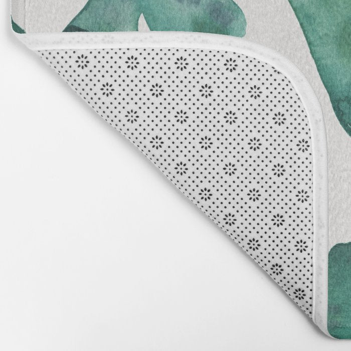 Ginkgo Biloba - Teal Bath Mat Gallery Image 2
