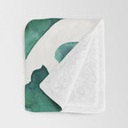 Ginkgo Biloba - Teal Throw Blanket Gallery Image 3