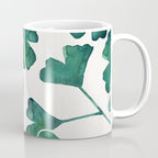 Ginkgo Biloba - Teal Coffee Mug Gallery Image 1
