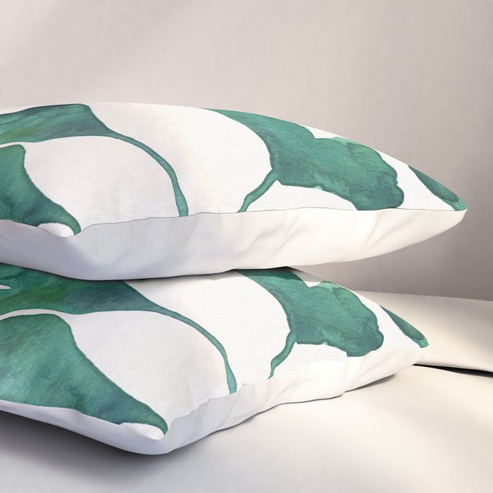 Ginkgo Biloba - Teal Pillow Sham Gallery Image 3