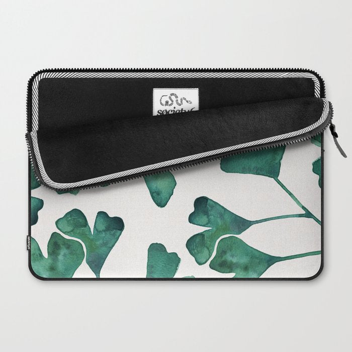 Ginkgo Biloba - Teal Laptop Sleeve Gallery Image 2