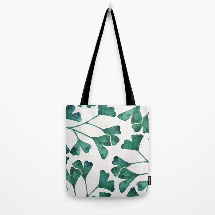 Ginkgo Biloba - Teal Tote Bag Gallery Image 2