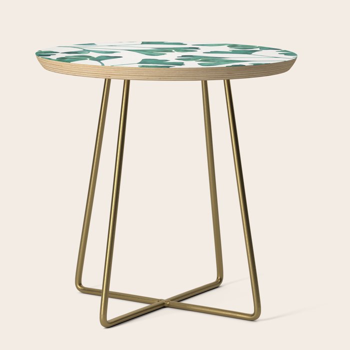 Ginkgo Biloba - Teal Side Table Gallery Image 1