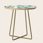 Ginkgo Biloba - Teal Side Table Gallery Image 1