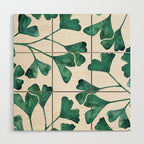 Ginkgo Biloba - Teal Wood Wall Art Gallery Image 1