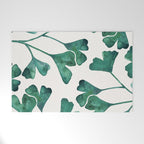 Ginkgo Biloba - Teal Welcome Mat Gallery Image 1