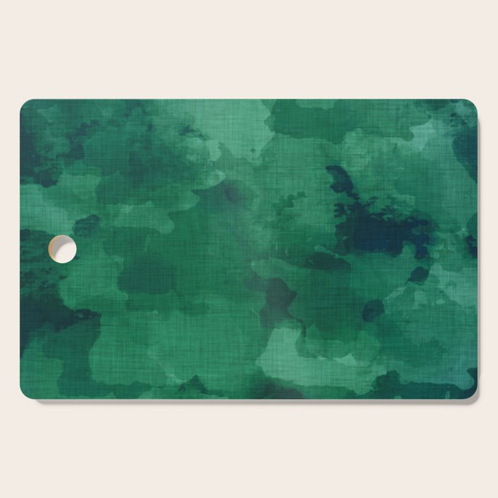 emerald watercolor Cutting Board Gallery Image 1