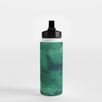 emerald watercolor Water Bottle Gallery Image 2