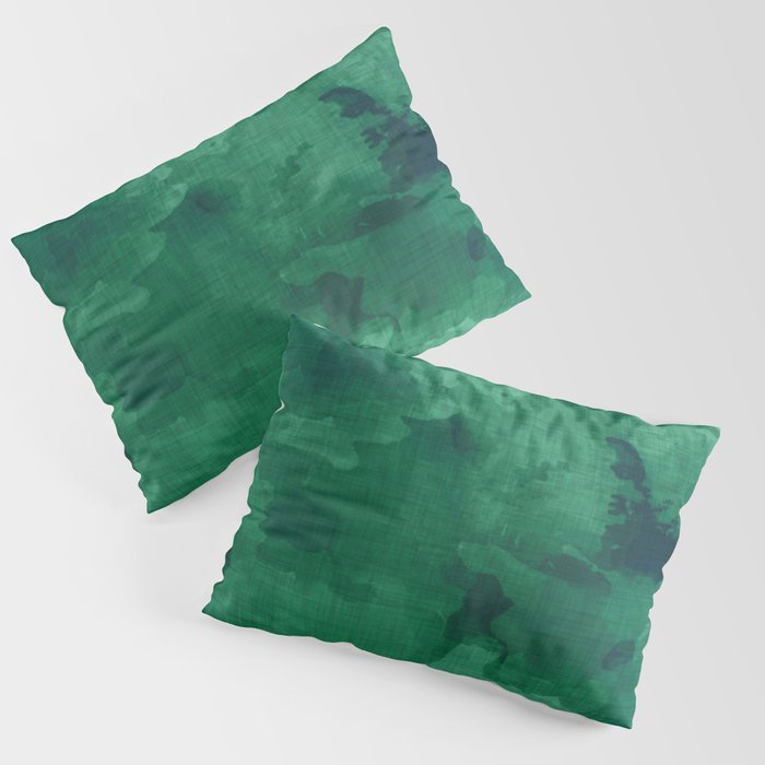 emerald watercolor Pillow Sham Gallery Image 3
