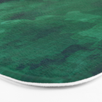 emerald watercolor Bath Mat Gallery Image 3