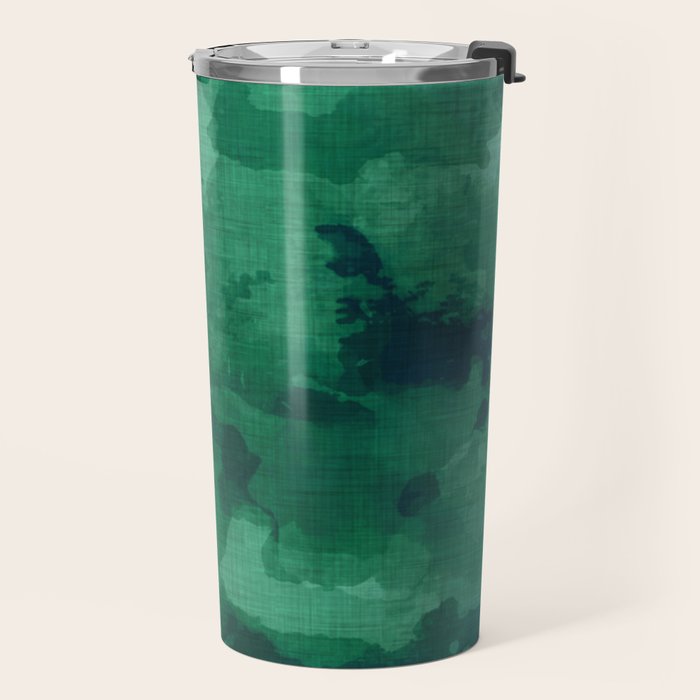 emerald watercolor Travel Mug Gallery Image 2