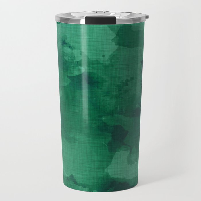 emerald watercolor Travel Mug Gallery Image 1