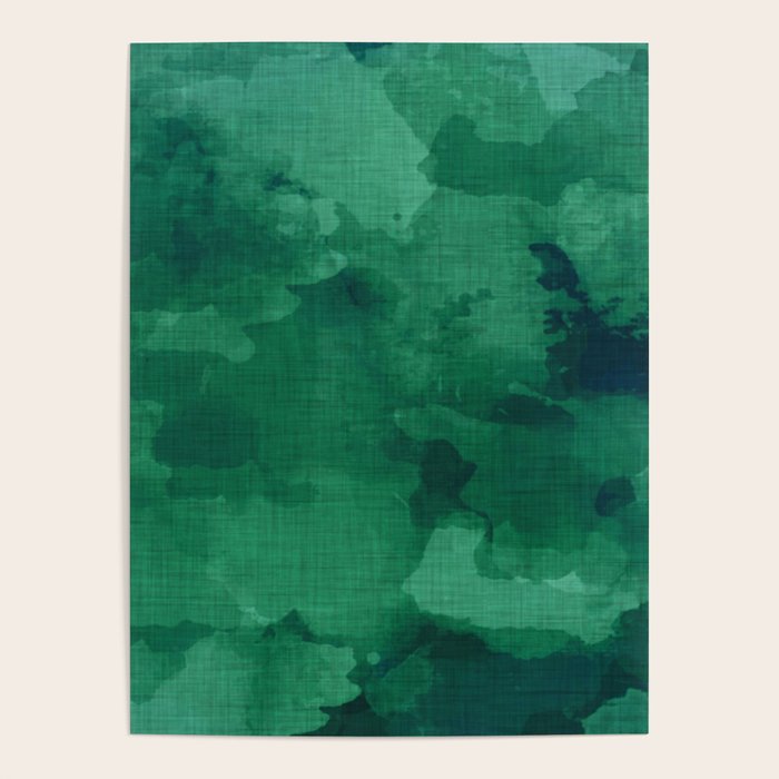 emerald watercolor Poster Gallery Image 4
