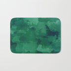 emerald watercolor Bath Mat Gallery Image 1