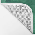 emerald watercolor Bath Mat Gallery Image 2