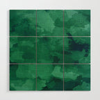 emerald watercolor Wood Wall Art Gallery Image 1