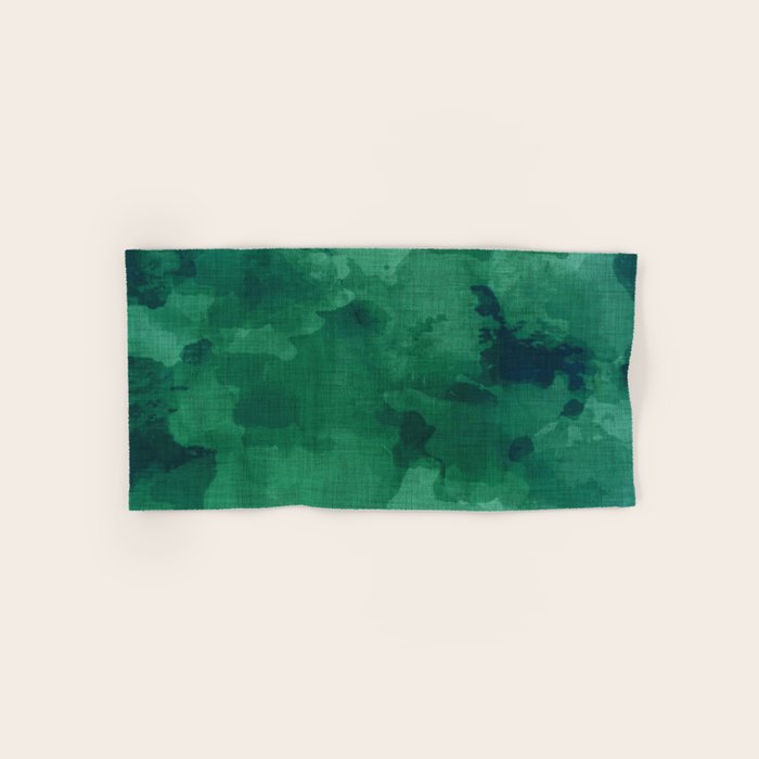 emerald watercolor Bath Towel Gallery Image 1