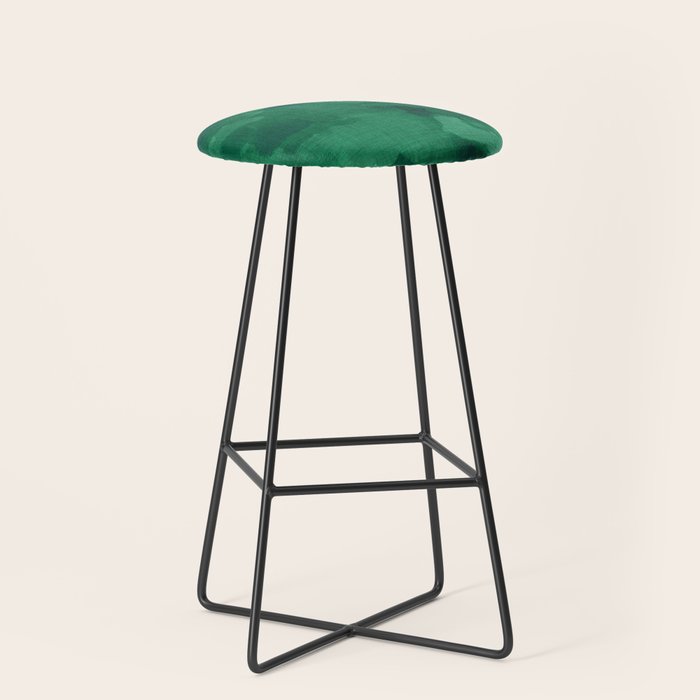 emerald watercolor Stool Gallery Image 1