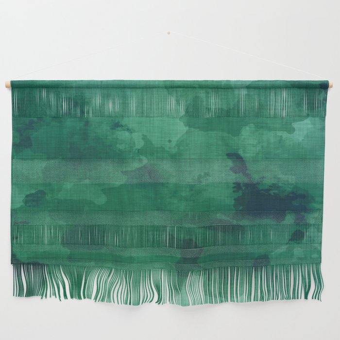 emerald watercolor Wall Hanging Gallery Image 1