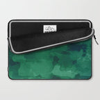 emerald watercolor Laptop Sleeve Gallery Image 2