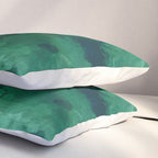 emerald watercolor Pillow Sham Gallery Image 3