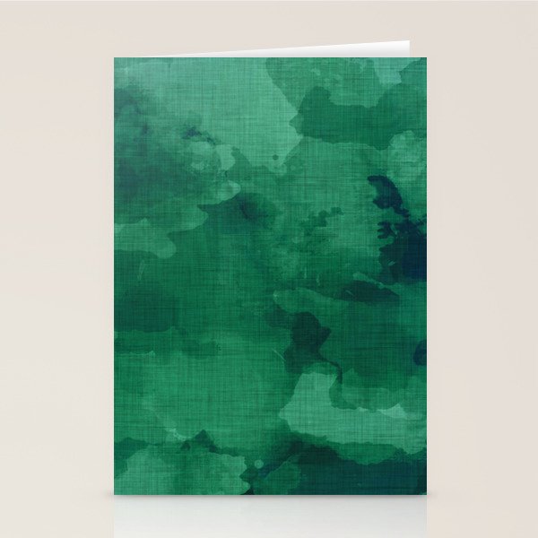 emerald watercolor Stationery Card Gallery Image 2