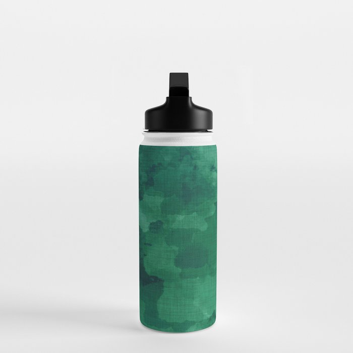 emerald watercolor Water Bottle Gallery Image 3