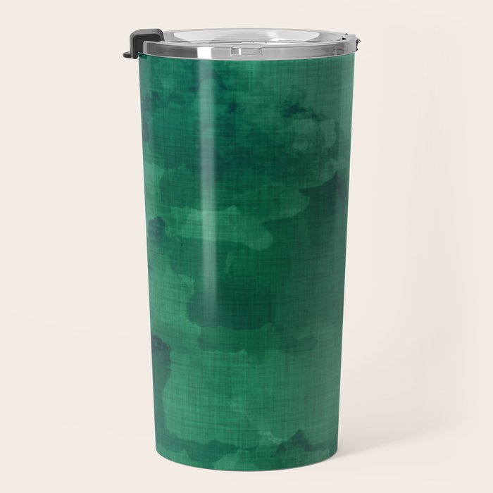 emerald watercolor Travel Mug Gallery Image 3