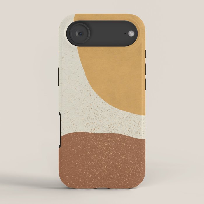 Minimalist Painting - Gold Brown iPhone Case Gallery Image 2