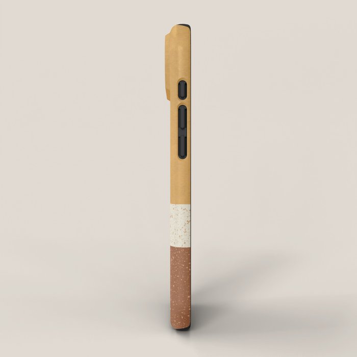 Minimalist Painting - Gold Brown iPhone Case Gallery Image 2