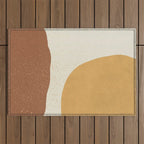 Minimalist Painting - Gold Brown Outdoor Rug Gallery Image 1