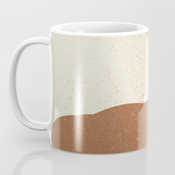 Minimalist Painting - Gold Brown Coffee Mug Gallery Image 3