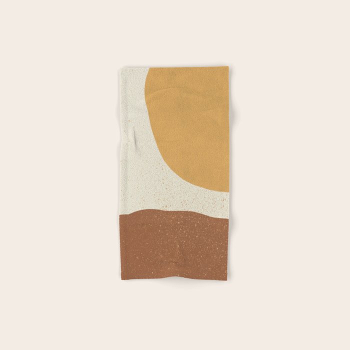 Minimalist Painting - Gold Brown Bath Towel Gallery Image 1