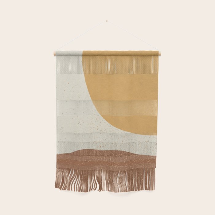 Minimalist Painting - Gold Brown Wall Hanging Gallery Image 1